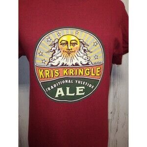 Kris Kringle Ale Mens Small Red Tee